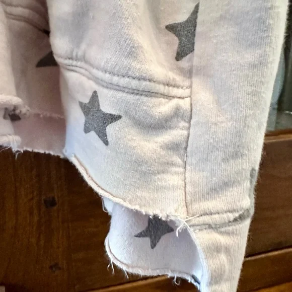 Magnolia Pearl Retired Blush Pink with Gray Stars Sweatshirt - Picture 4 of 6